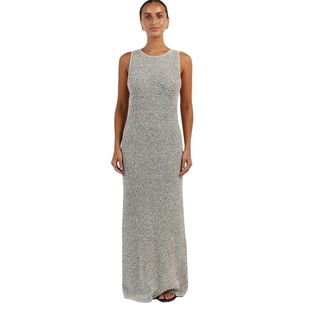 DISSH Jasper Black/White Marle Midi Dress Sz S